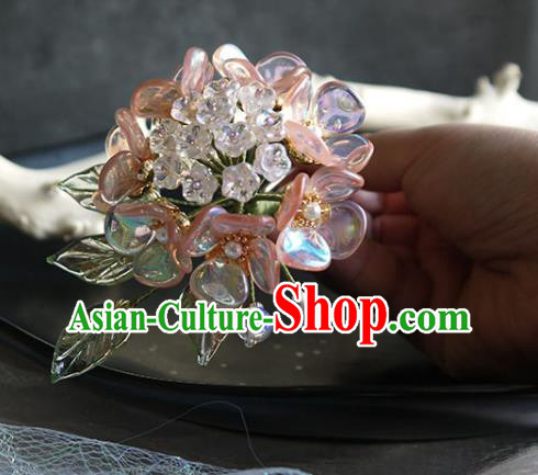 Chinese Ancient Imperial Concubine Hairpin Traditional Ming Dynasty Hydrangea Hair Stick