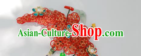 Chinese Traditional Ming Dynasty Wedding Hair Stick Ancient Empress Cloisonne Plum Blossom Hairpin