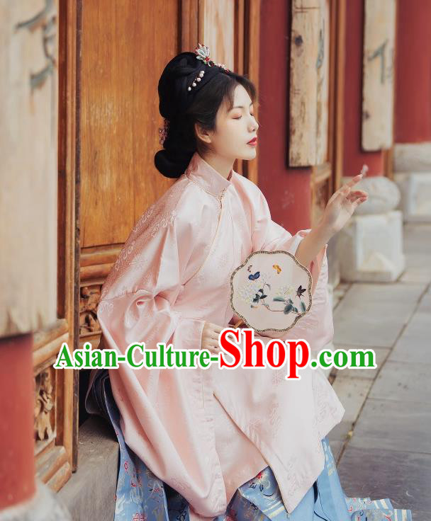 China Ancient Noble Countess Hanfu Costumes Traditional Ming Dynasty Imperial Concubine Clothing