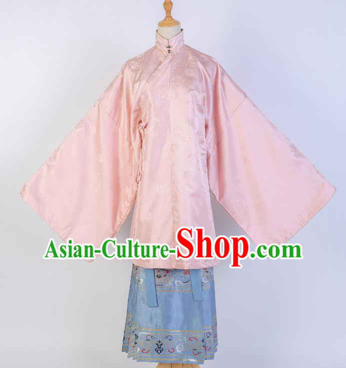 China Ancient Noble Countess Hanfu Costumes Traditional Ming Dynasty Imperial Concubine Clothing