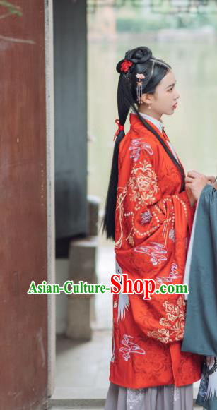 China Traditional Ming Dynasty Court Beauty Historical Clothing Ancient Young Mistress Hanfu Costumes