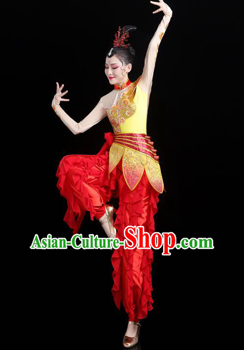 China Traditional New Year Yangko Dance Clothing Folk Dance Drum Dance Outfits