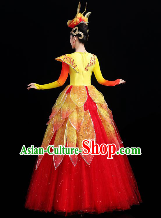 China Spring Festival Gala Opening Dance Dress Woman Modern Dance Flower Dance Clothing