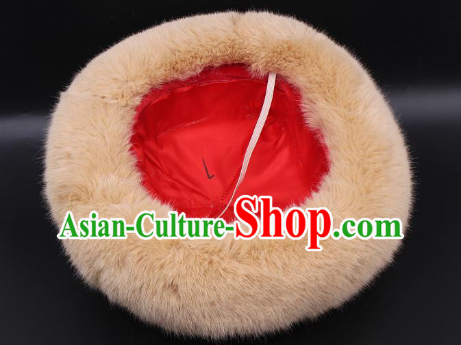 Chinese Xinjiang Ethnic Woman Performance Headwear Traditional Uygur Nationality Folk Dance Red Hat