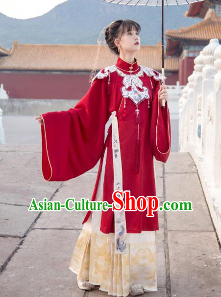Traditional China Ming Dynasty Court Lady Historical Clothing Ancient Palace Beauty Hanfu Dress