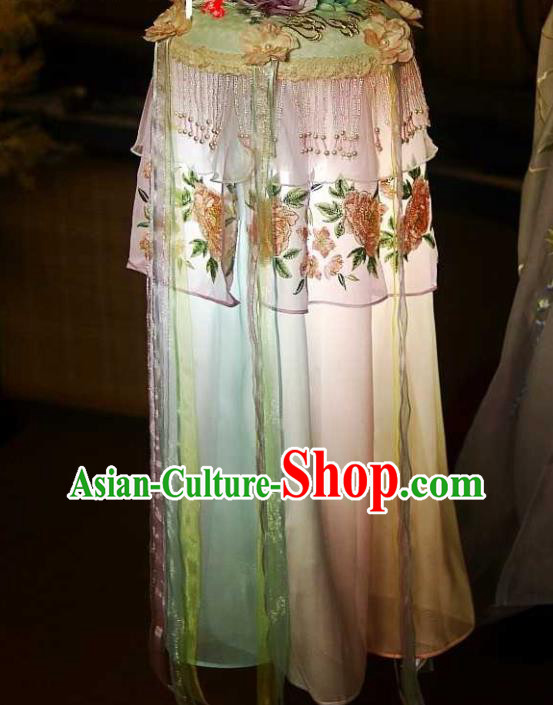 Handmade China Ancient Palace Lantern Traditional Song Dynasty Embroidered Silk Portable Lamp