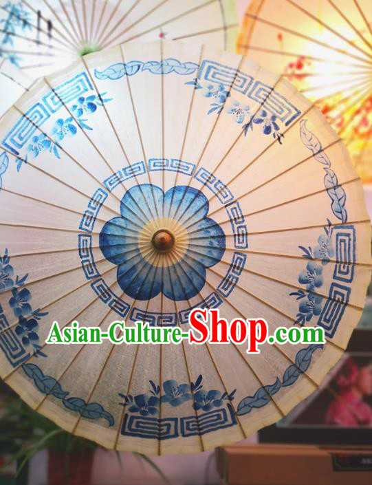 China Handmade Painting Oil Paper Umbrella Traditional Stage Performance Oilpaper Umbrella Classical Dance Umbrellas