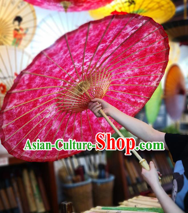 China Handmade Red Oilpaper Umbrella Classical Oil Paper Umbrella Traditional Hanfu Dance Umbrella