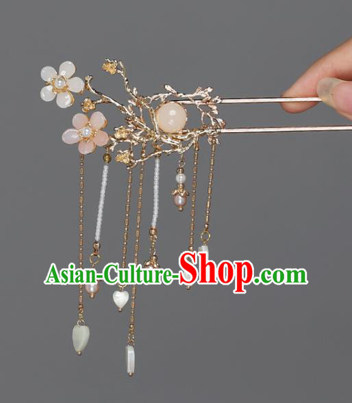 China Ancient Princess Hair Accessories Traditional Ming Dynasty Tassel Hairpin