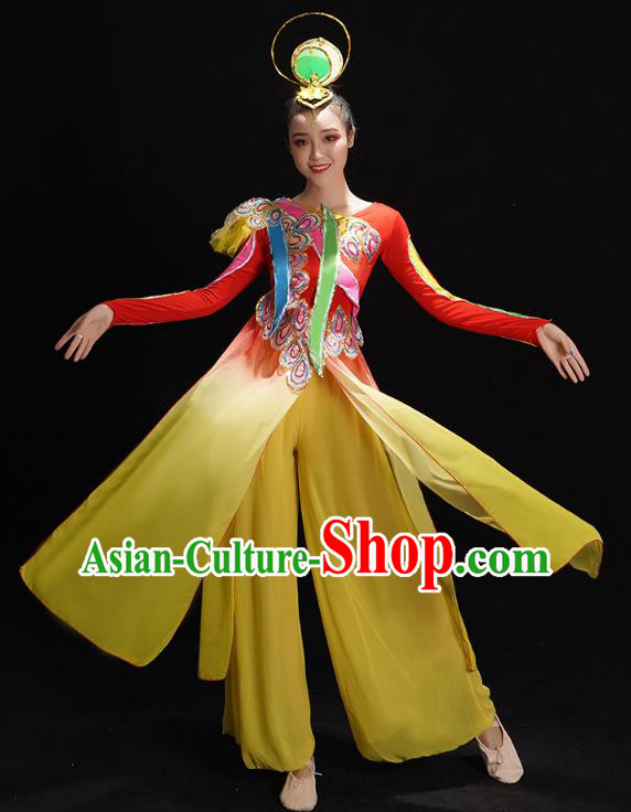 China Yangko Dance Red Uniforms Drum Dance Clothing Folk Dance Costume