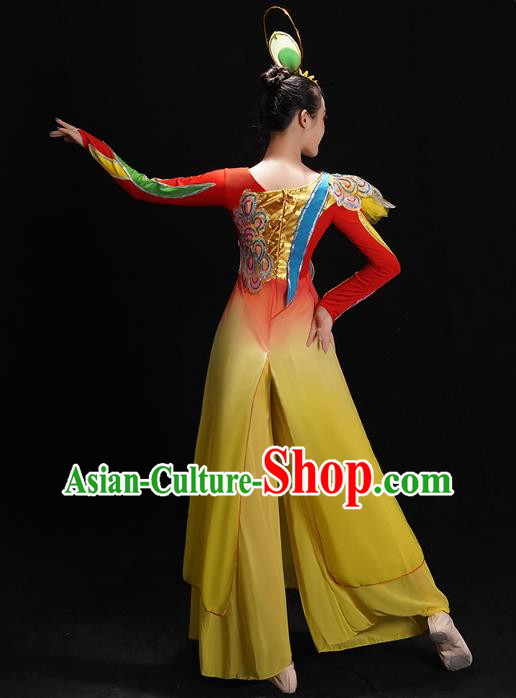 China Yangko Dance Red Uniforms Drum Dance Clothing Folk Dance Costume