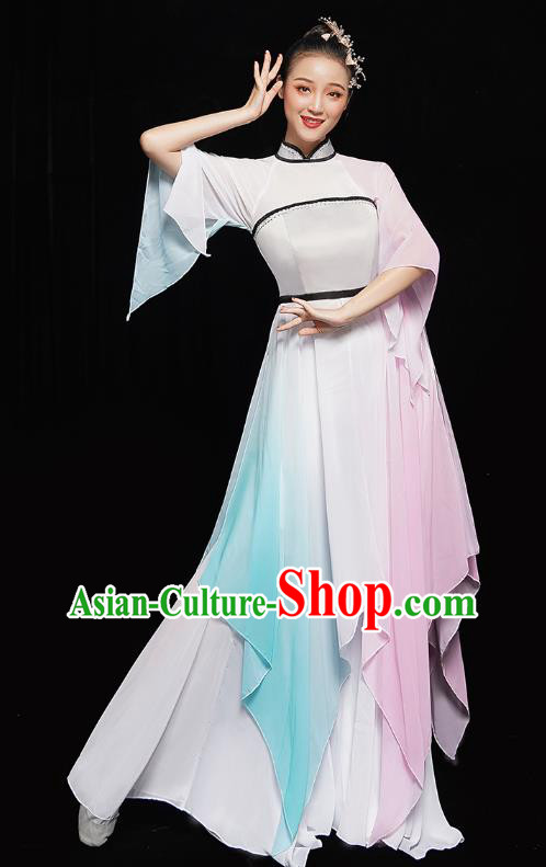 Chinese Traditional Umbrella Dance Costumes Classical Dance Clothing Palace Fan Dance Dress