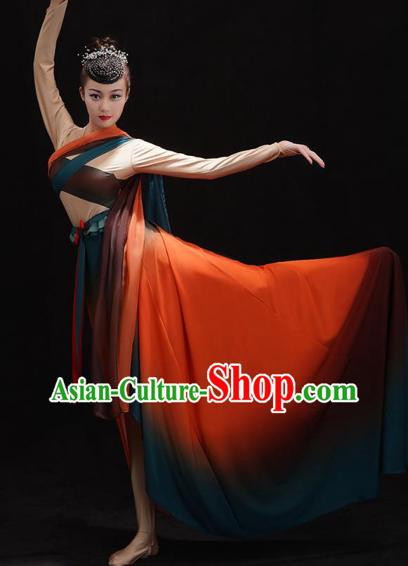 Chinese Classical Dance Clothing Traditional Dunhuang Flying Apsaras Dance Dress Goddess Group Dance Outfits