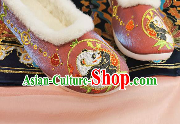 China Traditional Hanfu Red Shoes Ming Dynasty Embroidered Shoes Ancient Princess Shoes