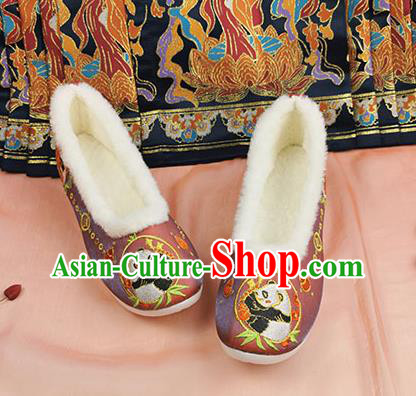 China Traditional Hanfu Red Shoes Ming Dynasty Embroidered Shoes Ancient Princess Shoes