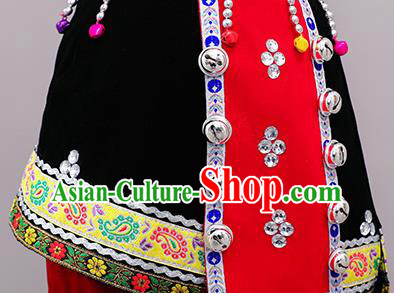 Chinese Children Day Performance Costumes Tujia Ethnic Folk Dance Clothing