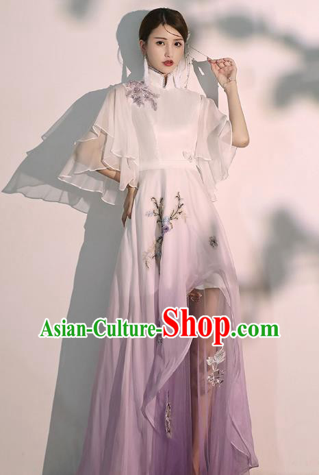 China Woman Classical Dance Costume Catwalks Show Clothing Solo Performance Full Dress