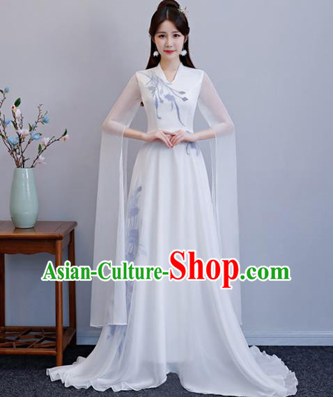 China Classical Dance Full Dress Woman Stage Show Costume Catwalks Performance Clothing