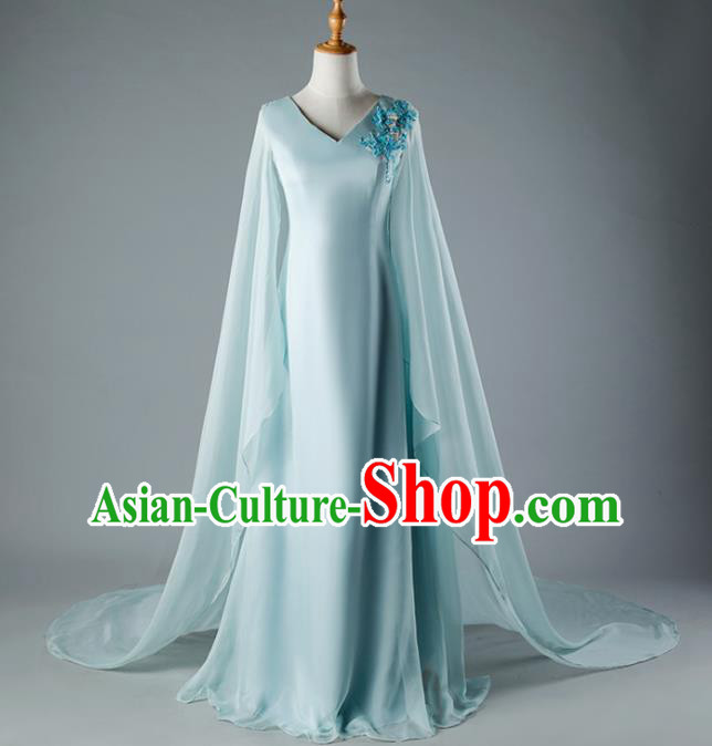 China Catwalks Performance Clothing Classical Dance Full Dress Woman Compere Costume