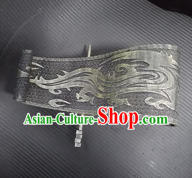 Chinese Handmade Traditional Qin Dynasty King Headwear Ancient Drama Emperor Hair Crown