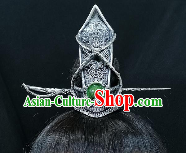 Chinese Handmade Ancient Drama Swordsman Hairdo Crown Traditional Tang Dynasty Prince Hair Accessories