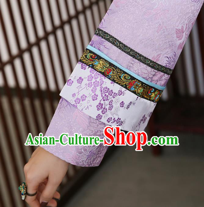 China Ancient Rich Woman Garment Costumes Traditional Qing Dynasty Young Mistress Historical Clothing