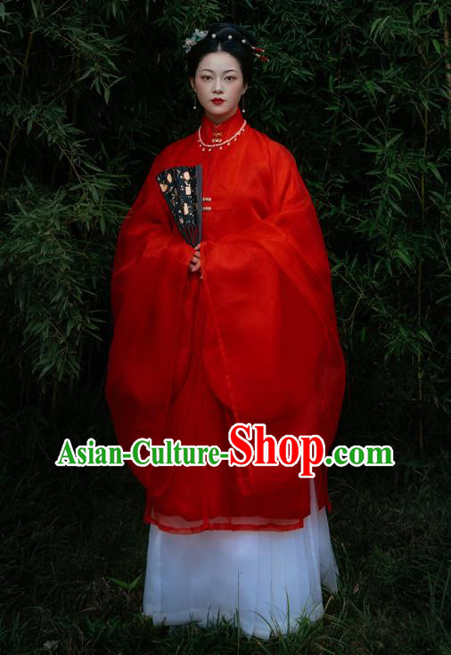 China Traditional Ming Dynasty Royal Countess Garment Costumes Ancient Noble Woman Hanfu Dress Clothing