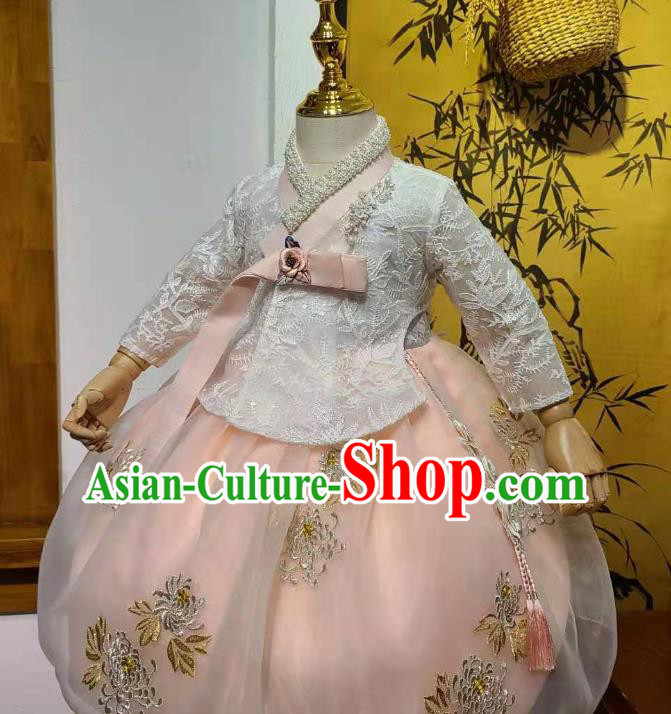 Korean Traditional Garment Costumes Korean Children Performance Dress Girls Hanbok Clothing