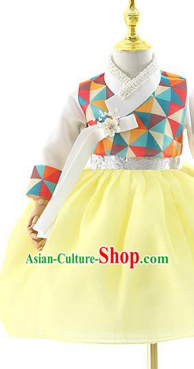 Korean Girls Dance Hanbok Clothing Korean Traditional Garment Costumes Children Performance Dress