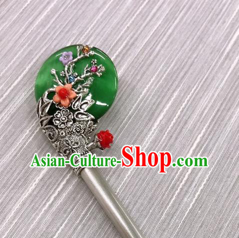 Korean Court Bride Hairpin Traditional Wedding Hair Accessories Korea Stage Performance Silver Hair Stick