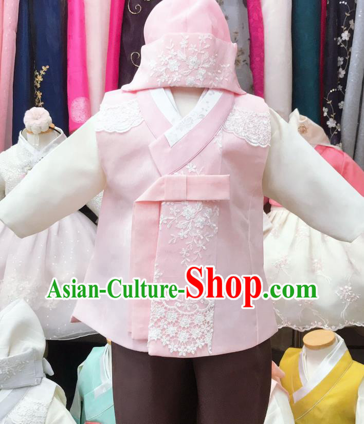 Korean Traditional Children Hanbok Outfits Boy Stage Performance Clothing Folk Dance Garment Costume