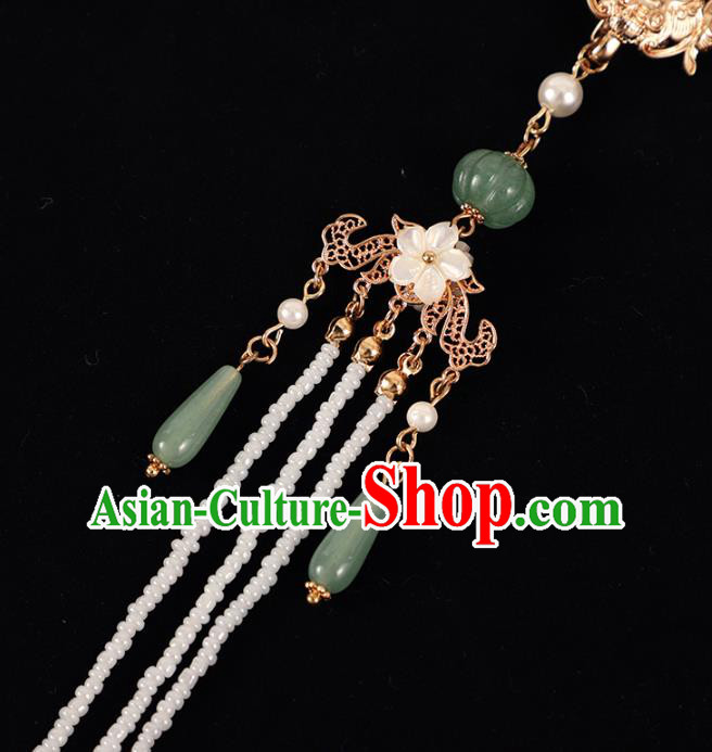 Chinese Traditional Hanfu Tassel Brooch Pendant Ancient Princess Breastpin Accessories