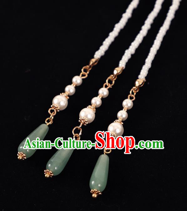 Chinese Traditional Hanfu Tassel Brooch Pendant Ancient Princess Breastpin Accessories