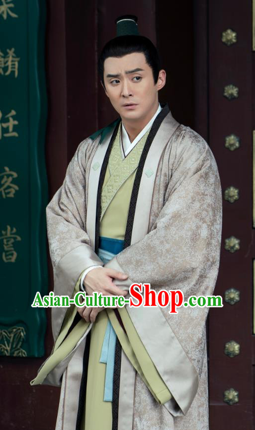 China Ancient Merchant Clothing Traditional Television Drama My Heroic Husband Shopkeeper Xi Junyi Hanfu Costume