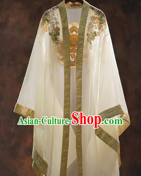 Chinese Ancient Prince Golden Clothing Traditional Song Dynasty Wedding Costumes