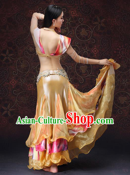 Indian Oriental Dance Bra and Skirt Uniforms Asian Belly Dance Performance Costumes