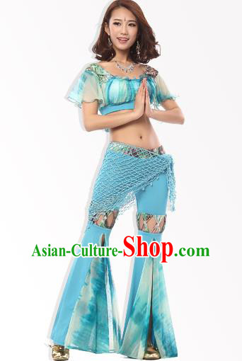 Indian Belly Dance Training Costumes Asian Raks Sharki Uniforms Oriental Dance Top and Pants
