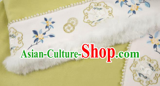 China Ancient Royal Princess Hanfu Cape Traditional Ming Dynasty Female Clothing Embroidered Cloak