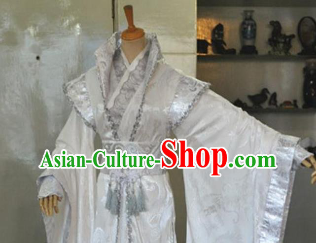 Chinese Qin Dynasty Swordsman Garment Costumes Ancient Prince Hanfu Clothing Drama Cosplay Noble Childe Apparels