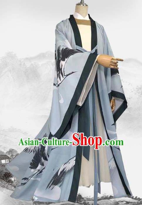 Chinese Ancient Scholar Clothing Cosplay Young Hero Apparels Tang Dynasty Childe Garment Costumes