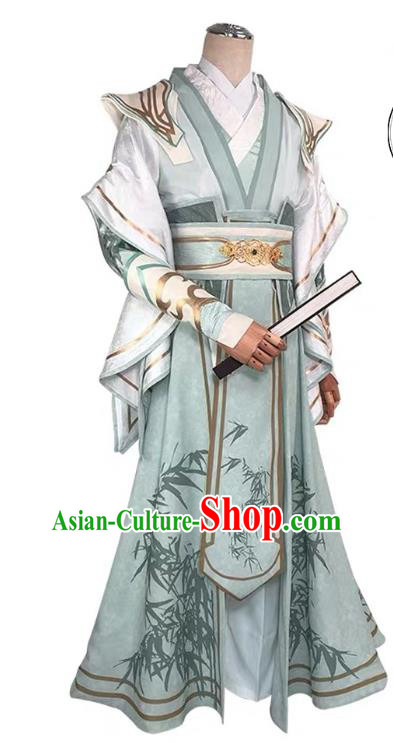 Chinese Cosplay Childe Shen Qingqiu Apparels Han Dynasty Swordsman Garment Costumes Ancient Prince Clothing