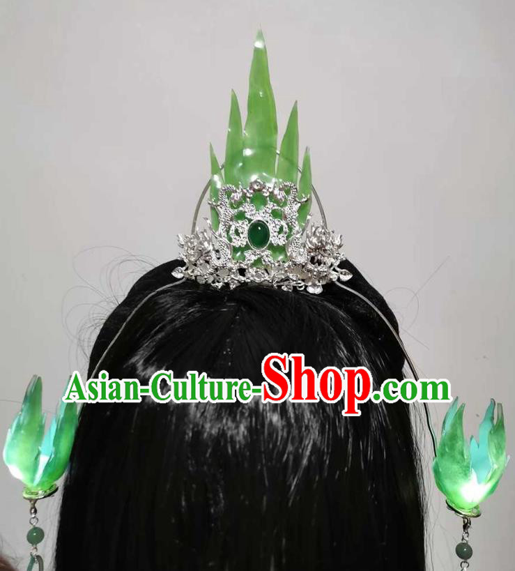 Chinese Traditional Hanfu Headdress Cosplay Swordsman Hair Accessories Ancient Prince Hair Crown