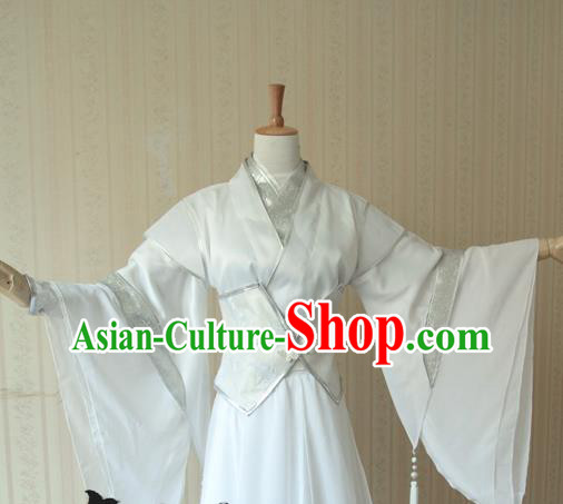 Chinese Cosplay Swordsman Gongyi Fei Hanfu Clothing Traditional Qin Dynasty Childe Apparels Ancient Prince Garment Costumes