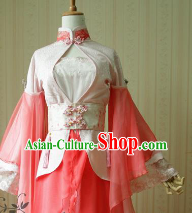 China Ancient Palace Lady Garments Traditional Jin Dynasty Princess Hanfu Dress Cosplay Swordswoman Jun Fu Clothing