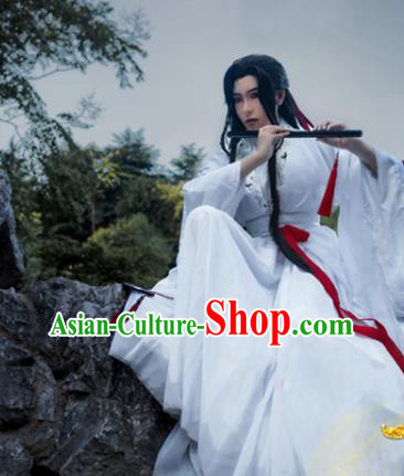 Chinese Ancient Scholar Garment Costumes Cosplay Swordsman Wei Wuxian Hanfu Clothing Traditional Han Dynasty Prince Apparels