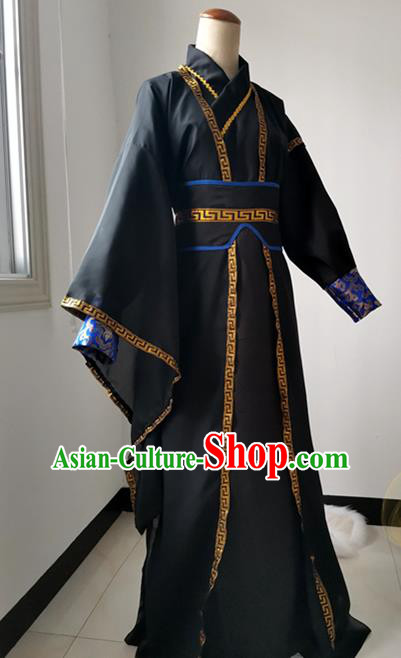 Chinese Ancient Taoist Priest Garment Costumes Cosplay Swordsman Xue Yang Hanfu Clothing Traditional Han Dynasty Chivalrous Knight Apparels