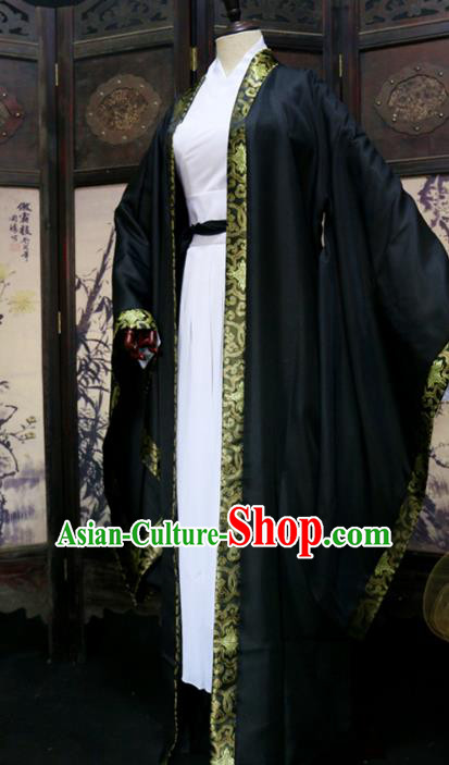 Chinese Cosplay Scholar Hanfu Clothing Traditional Han Dynasty Childe Apparels Ancient Swordsman Garment Costumes