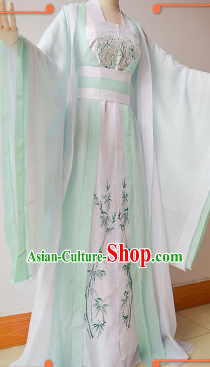 China Ancient Young Beauty Garments Traditional Tang Dynasty Princess Hanfu Dress Cosplay Fairy Shi Qingxuan Clothing