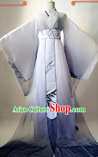 Chinese Ancient Scholar Garment Costumes Cosplay Swordsman Mei Nianqing Hanfu Clothing Traditional Song Dynasty Childe Apparels