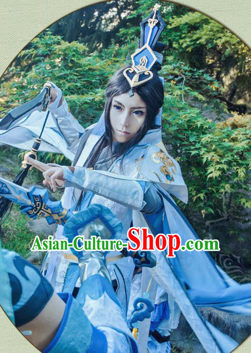 China Ancient General Apparels Qin Dynasty Warrior Garment Costumes Traditional Cosplay Swordsman Hanfu Clothing